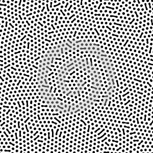 Abstract background of vector organic irregular lines and dots pattern