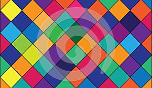 Abstract background.Square pattern.Colorful abstract background vector. photo