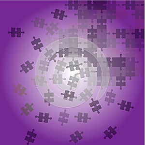 Abstract background with violet puzzle