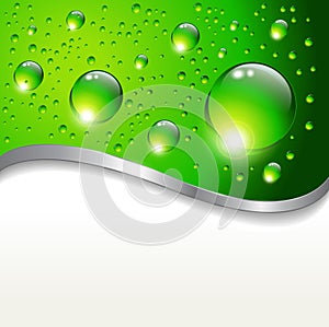 Abstract background with water drops