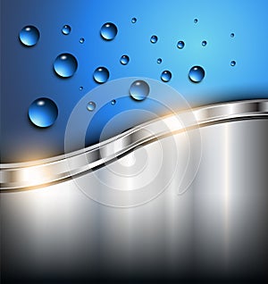 Abstract background with water drops