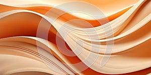 Abstract background with wave design, pastel orange tones