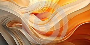 Abstract background with wave design, pastel orange tones