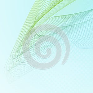 Abstract background with wave lines