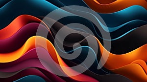 abstract background wave multi layers colored, abstract background with waves, multi color abstract colorful wavy overlap layers