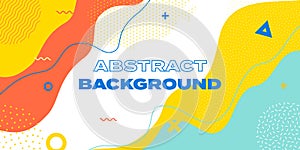 Abstract background with wave patter, vector creative texture. Color waves and lines template for presentation design