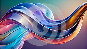 abstract background wave pattern with colorful vibrant swirl of liquid on a blue and purple color background