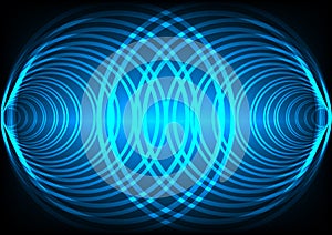 Abstract background wave surround technology