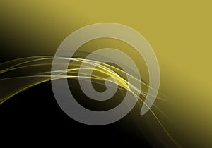 Abstract background waves. Black and citroen yellow abstract background for business card or wallpaper