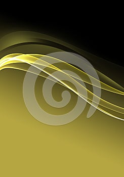 Abstract background waves. Black and citroen yellow abstract background for business card or wallpaper