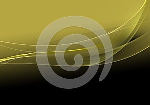 Abstract background waves. Black and citroen yellow abstract background for business card or wallpaper