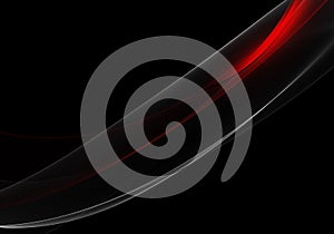 Abstract background waves. Black, red and grey abstract background for wallpaper oder business card