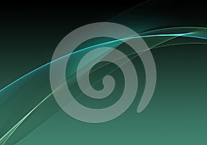 Abstract background waves. Black and viridian green abstract background for wallpaper or business card photo