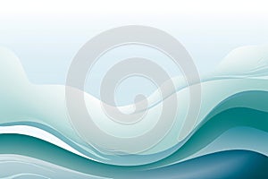 abstract background with waves in blue green and white