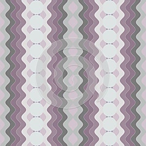 abstract background with waves and circles vintage halftone pastel vector seamless pattern