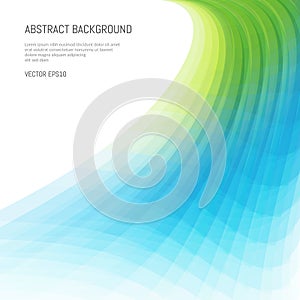 Abstract background of waves and lines. Distortion of space.