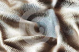 abstract background of wavy folds of fabric. close-up photo