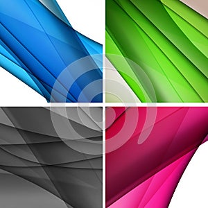 Abstract background wavy illustration