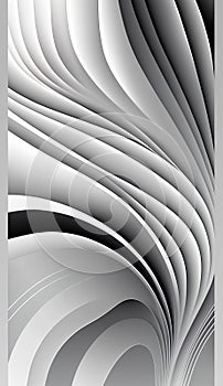 abstract background with wavy lines in gray and white colors.