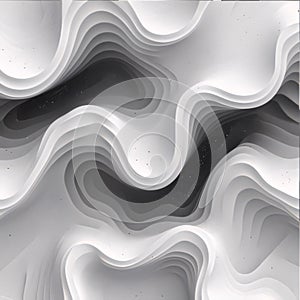 abstract background with wavy lines in gray and white colors