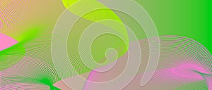 Abstract background with wavy shapes and fluor colors