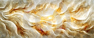 Abstract background with white fire and light streaks, in style of light gold and dark beige photo