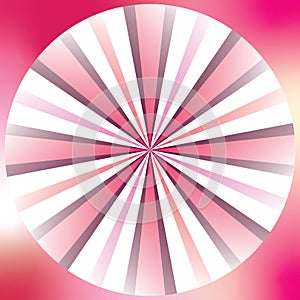 Abstract background. White and pink rays.