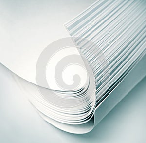 Abstract background from white sheets of paper