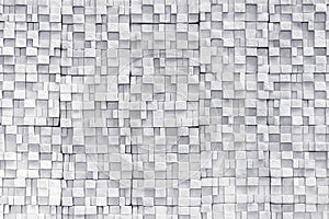 Abstract background from white small brick pattern wall. Vintage