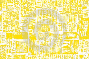 Abstract background of words and letters