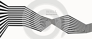 Abstract background with zigzag lines. Stripes optical art illusion