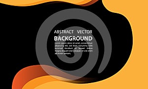 Abstract backgrounds that are black and orange. Liquid geometric abstract background design. Fluid vector gradient design for bann