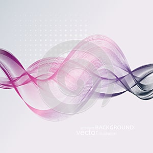 Abstract backgrounds with colorful wavy lines. Elegant wave design. Vector technology.