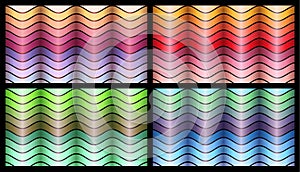 Abstract backgrounds design with wavy patterns