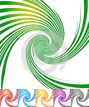 Abstract backgrounds with vortex, spiral shape