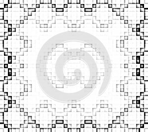 Pixel white and black pattern.