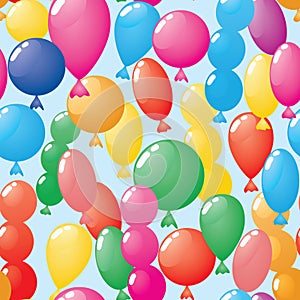 Abstract balloons background. Seamless.