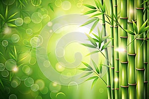 Abstract bamboo green background