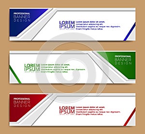 Abstract banner template design 2019