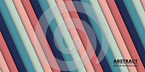 Abstract banner diagonal pattern pastel stripes background. Diagonal abstract colorful texture with colored gradient paper lines.