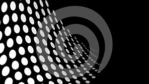 abstract banner pattern background of black and white circles banner distortion effect effect with gradient and fade
