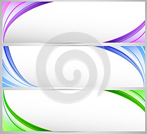 Abstract banner set