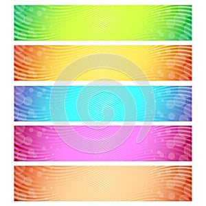 Abstract banner set