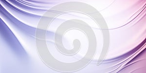 Abstract banner with smooth flowing blue, purple and white curves