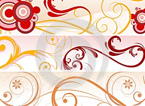 abstract banners (headers), illustration