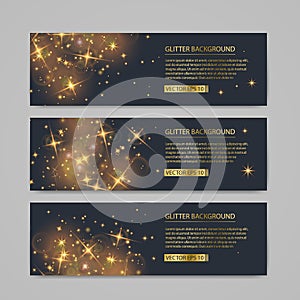 Abstract banners set