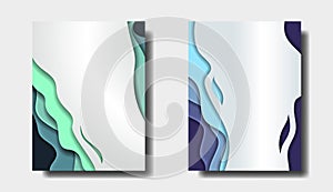 Abstract banners in vector with colorful abstract 3D backgrounds