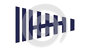 Abstract Bar Graph Data, Digital Information Flow, vector design Generative AI