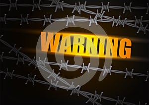 Abstract barbed wire