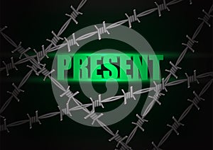 Abstract barbed wire